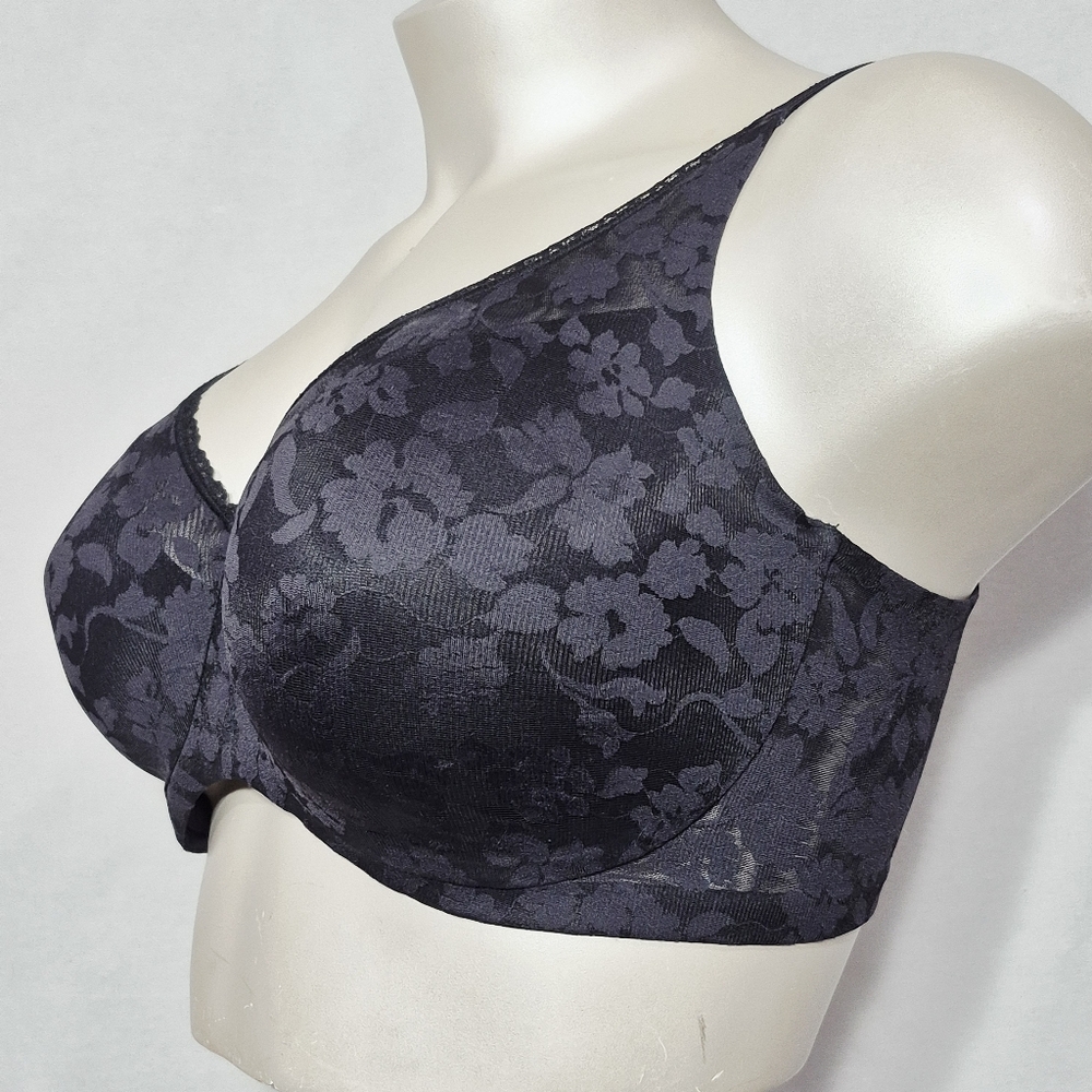 38DDD Bali DF6590 6590 Passion for Comfort Smooth Lace Underwire Bra Black‎ - Picture 3 of 7